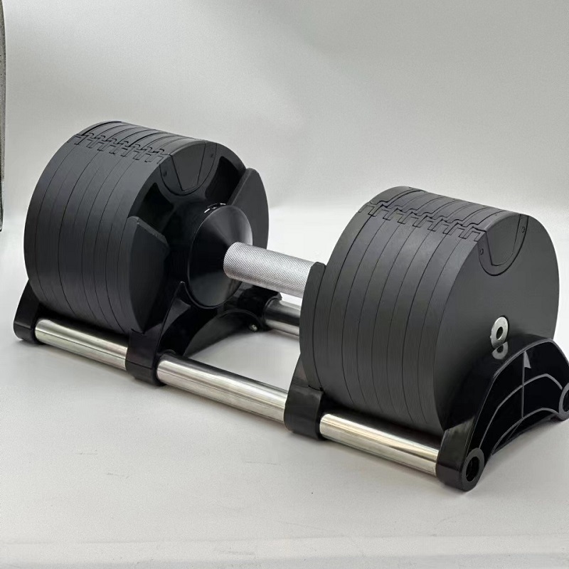 Adjustable Dumbbell Pair 40Kg - Verstelbare Gewichten Fitnessset met Gietijzeren Stalen