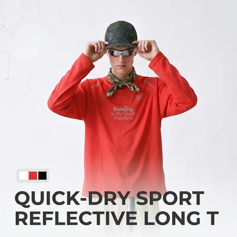Hiking - Reflecterend sportshirt voor hardlopen – uniseks,