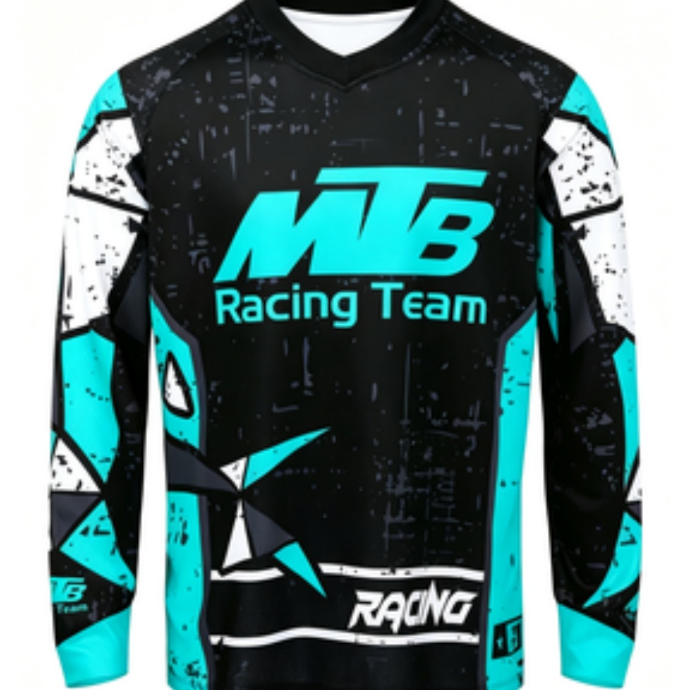 Cycling - Team longsleeve sporttop van ademende, sneldrogende