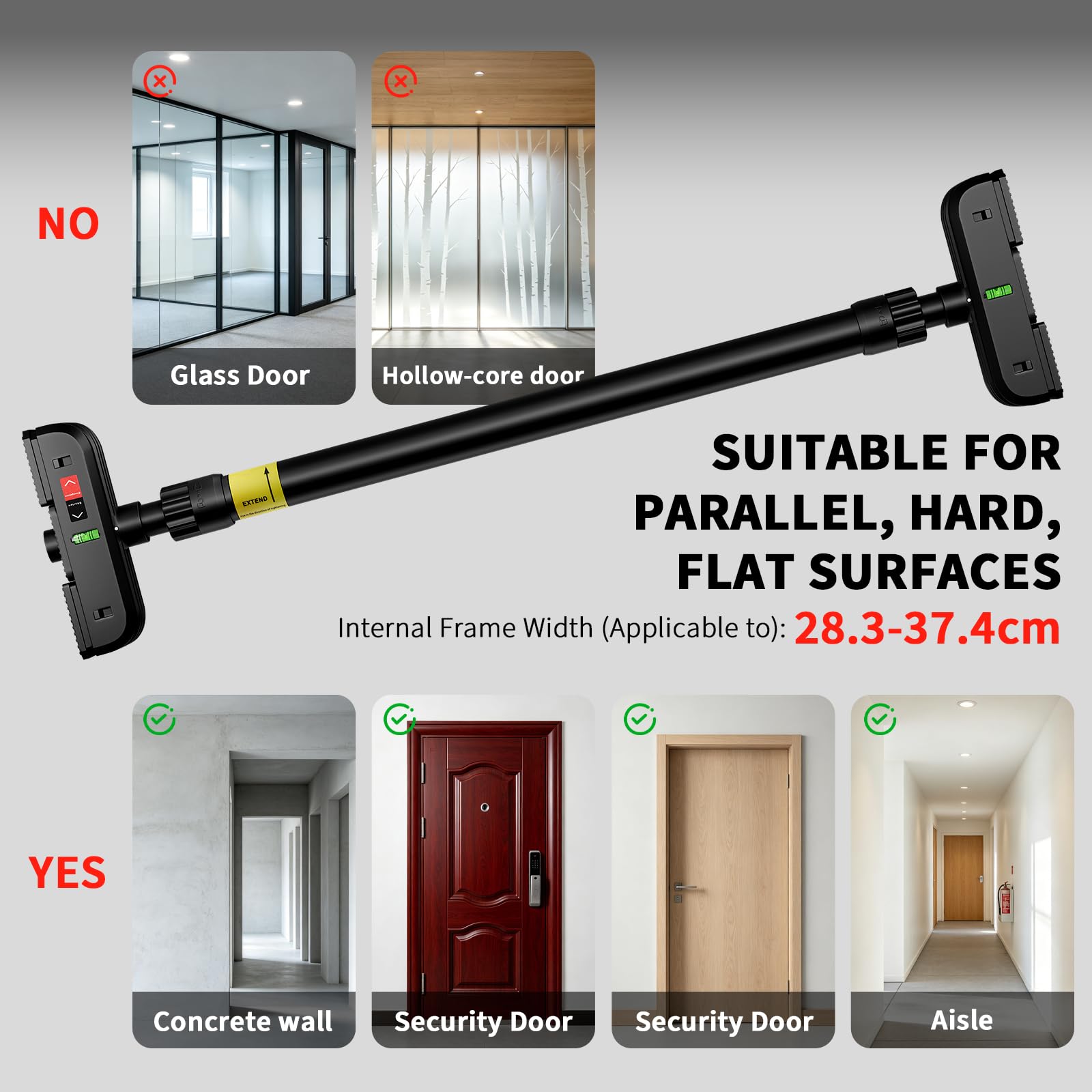 Pull-up bar voor deurkozijn, d - Door Pull Up Bar No Screw recensie en prijs