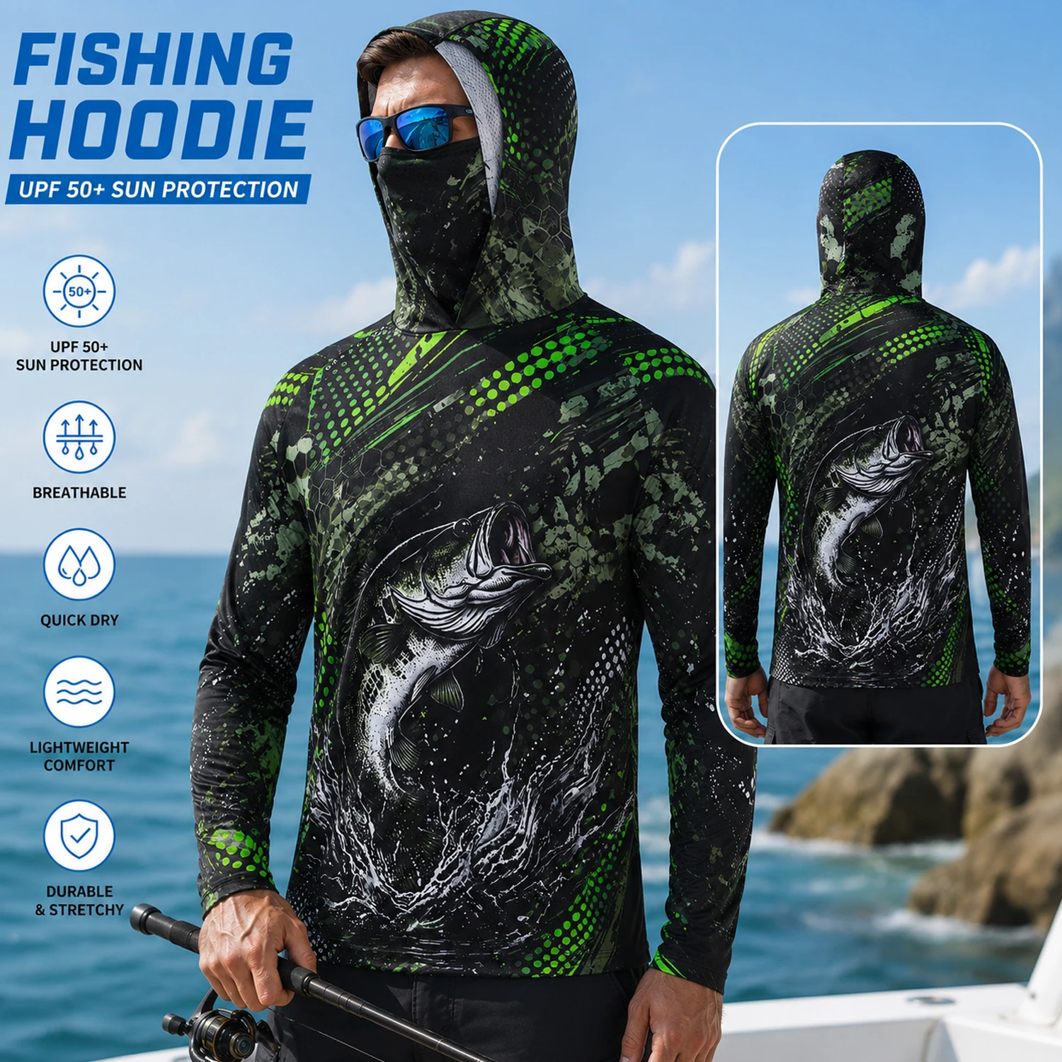 Heren Pro Angler Bass Fishing  - Hiking recensie en prijs